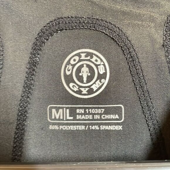 Gold's Gym Men's Body Mapping Lifting Shirt M/L Black - Picture 2 of 7